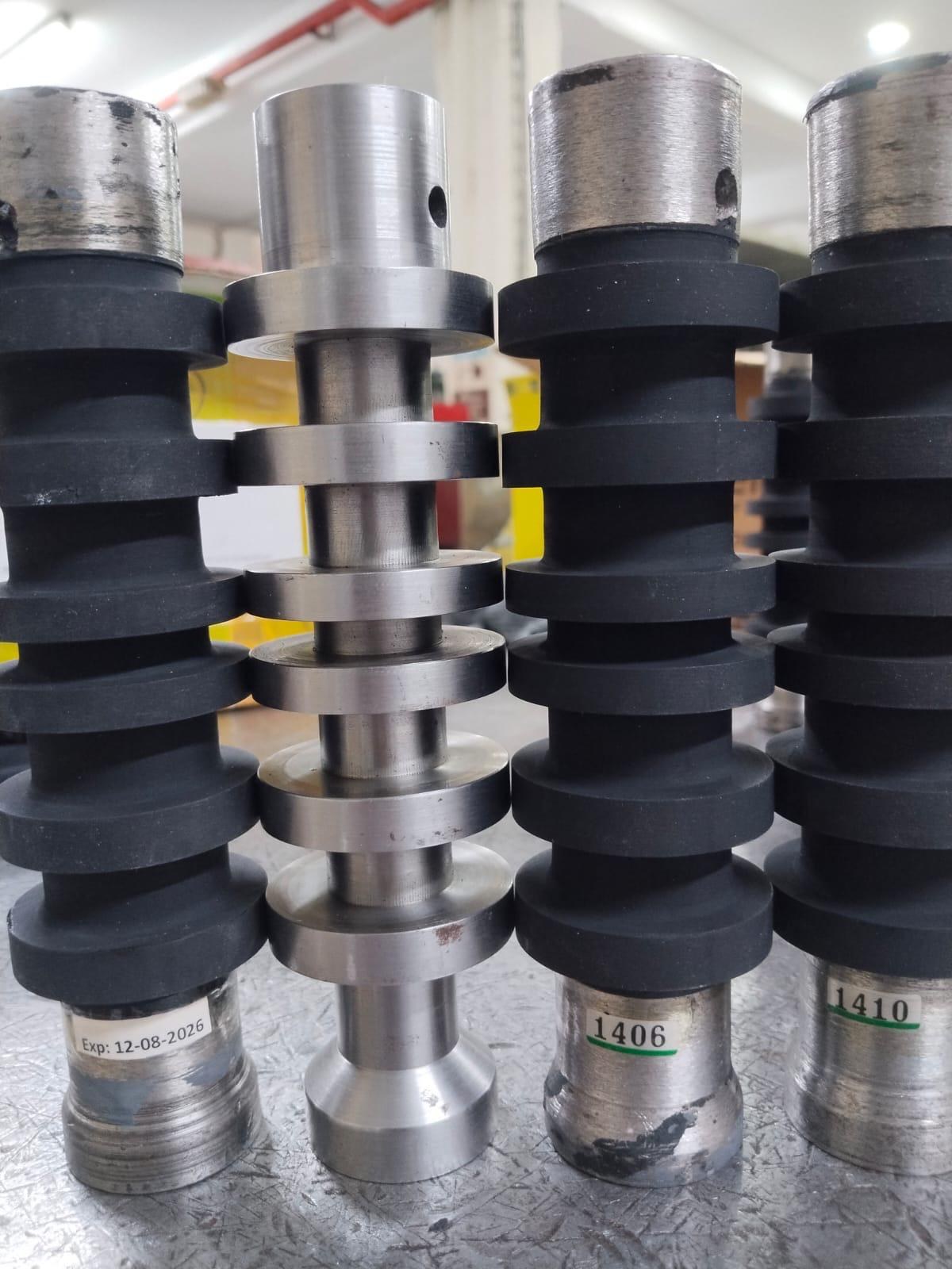 Industrial shaft and ring assembly samples